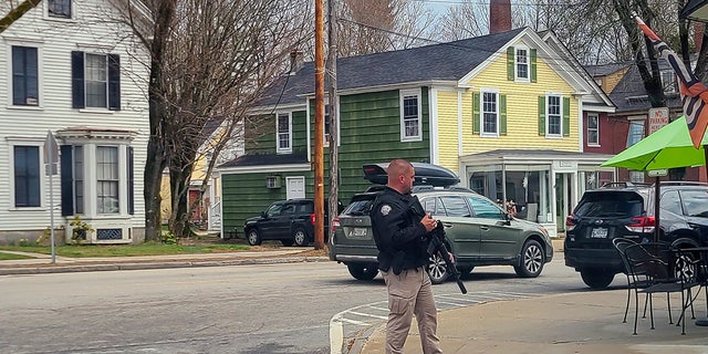 police officer on street corner