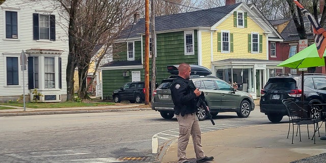police officer on street corner