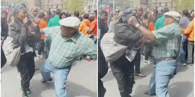 Man punches woman during Earth Day event