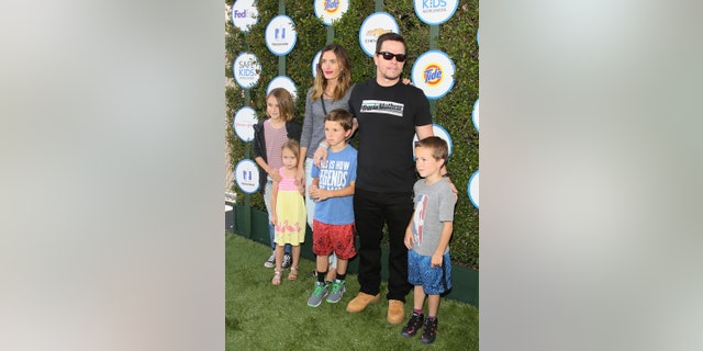 Mark Wahlberg with his wife Rhea Durham and four children in 2015.