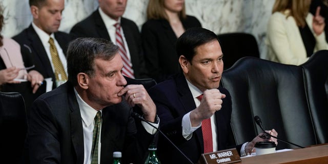 Senate Intelligence Committee Chairman Sen. Mark Warner and Vice Chair Marco Rubio