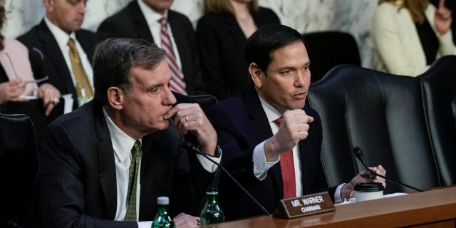 Senate Intelligence Committee Chairman Sen. Mark Warner and Vice Chair Marco Rubio