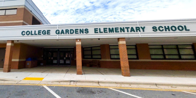 A group of College Gardens Elementary School students on Monday found a container of blue items they believed was candy.