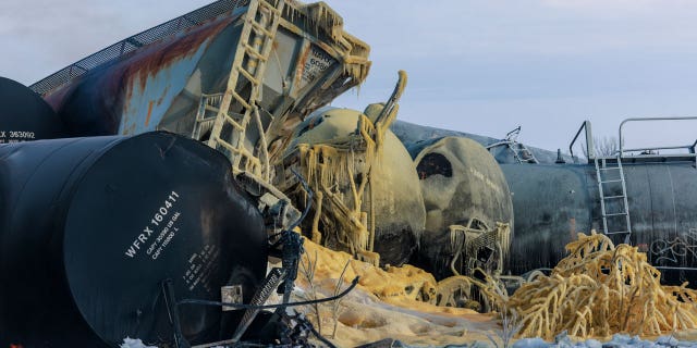 Investigators have zeroed in on a section of fractured rail as they probe potential causes of a fiery train derailment southwest of Minneapolis.