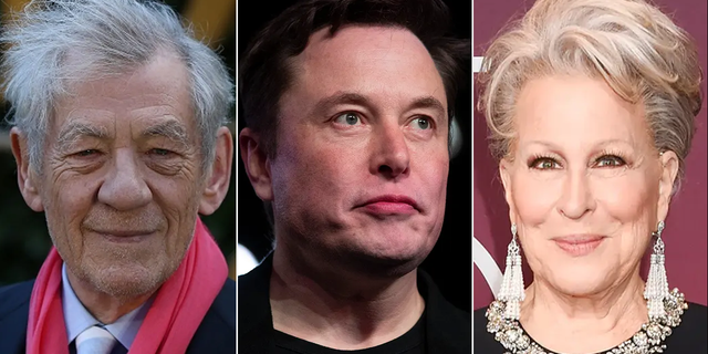 Ian McKellen, Elon Musk, Bette Midler