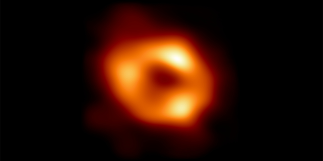 In this handout photo provided by NASA, this is the first image of Sgr A*, the supermassive black hole at the center of our galaxy. It's the first direct visual evidence of the presence of this black hole.