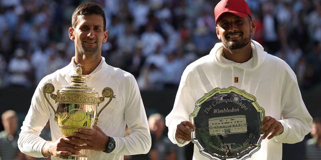 Novak y Kyrgios después de Wimbledon