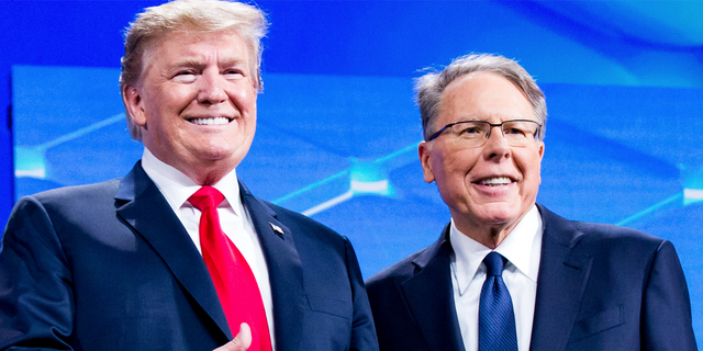 Former President Trump and NRA CEO Wayne LaPierre. 