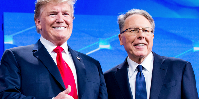 Former President Trump and NRA CEO Wayne LaPierre.