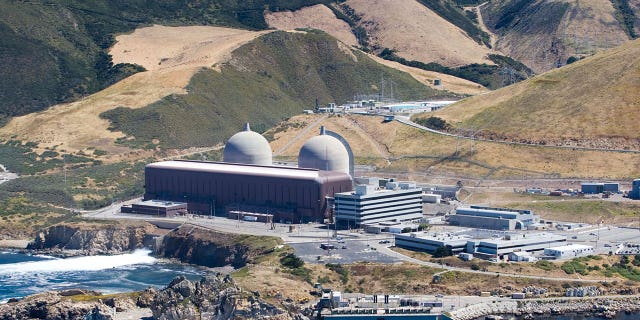 An aerial photo of the Diablo Canyon Nuclear Power Plant in Avila Beach, California, is seen on June 20, 2010. An environmental group has filed a lawsuit seeking to block a possible extension of operating licenses for the nuclear plant.