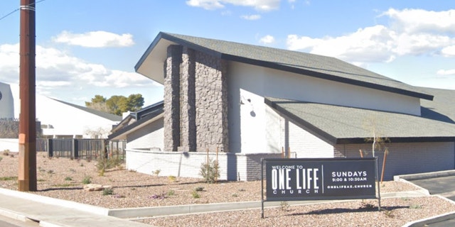 Exterior of One Life Church sign