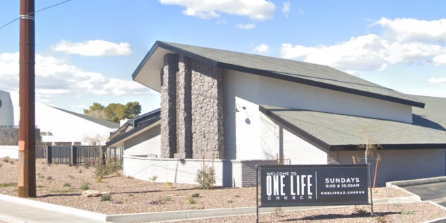 Exterior of One Life Church sign