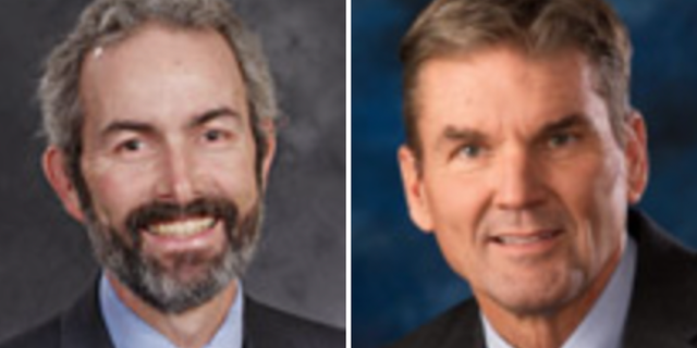Democratic state Sen. Floyd Prozanski and Republican state Sen. Dennis Linthicum.