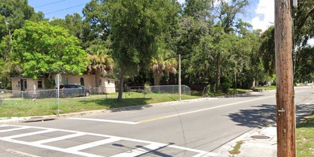 The neighborhood in the Parramore community of Orlando, Florida, where officers shot, killed a suspect who killed three others Easter morning, as seen during daylight hours. 