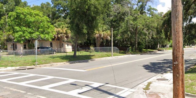 The neighborhood in the Parramore community of Orlando, Florida, where officers shot, killed a suspect who killed three others Easter morning, as seen during daylight hours. 