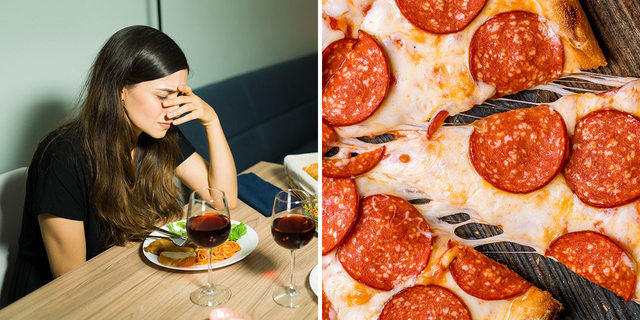 A Reddit user (not pictured) took to the social media platform to take to the eating etiquette issue, saying that she was driving him crazy with all the toppings on her boyfriend's pizza.