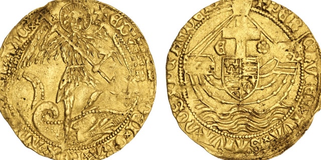 These 15th century gold coins found near Bosworth Field, where Richard III was slain, could grab £20,000 (nearly $25,000) at auction, SWNS reported.