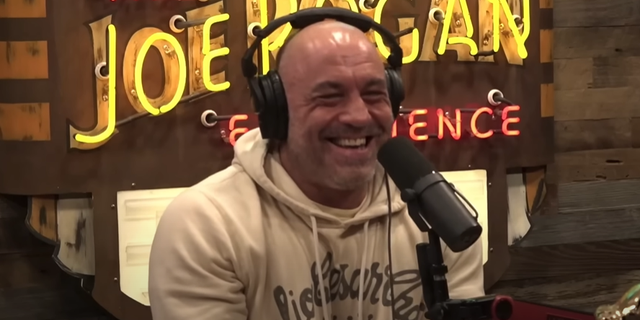Rogan laughing