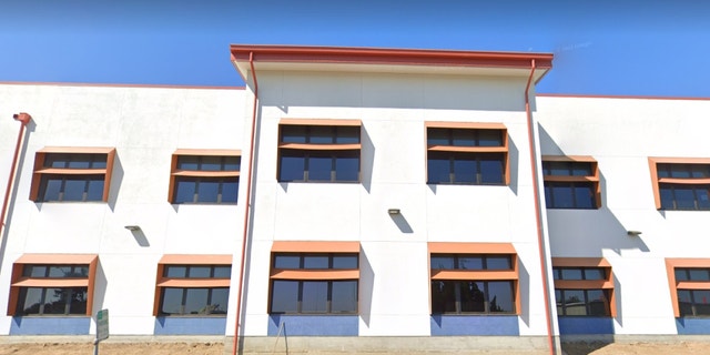 A picture of Allen Elementary School in San Bruno, California under construction, where Yeh caught second grade.