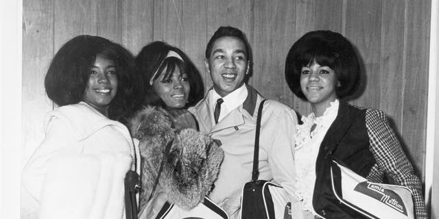 Smokey Robinson with Diana Ross in 1965