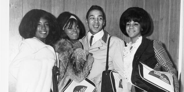 Smokey Robinson with Diana Ross in 1965