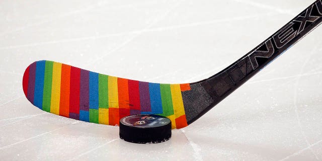 The Florida Panthers celebrate Pride Night prior to hosting the Nashville Predators at the BB&T Center on February 1, 2019 in Sunrise, Florida.