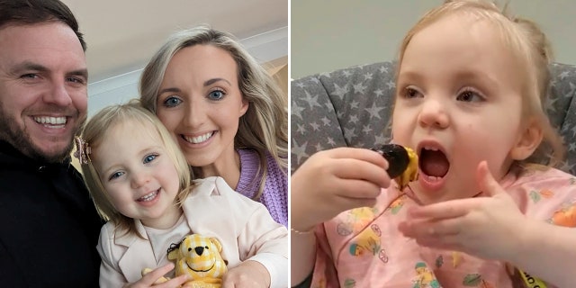 Toddler eating
