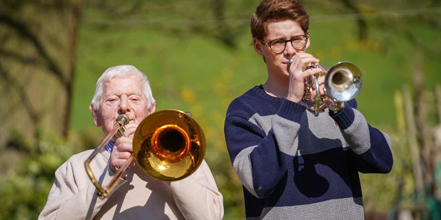 Tom Street and his grandson, Louis