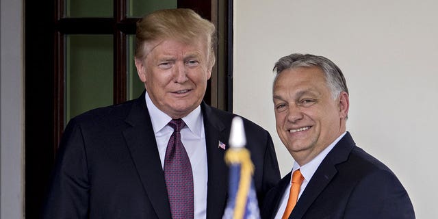 Hungary's Prime Minister Viktor Orban tweeted his support for former President Trump Monday ahead of his Tuesday court appearance, telling the president to "keep on fighting."