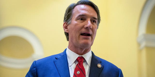 Virginia Gov. Glenn Youngkin speaks on Feb. 25, 2023, in Richmond, Virginia. Youngkin has proposed a rewritten bill banning the recreational sales of intoxicating hemp-derived products.