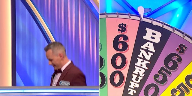 "Wheel of Fortune" contestant Justin, who "fainted" during the game show.