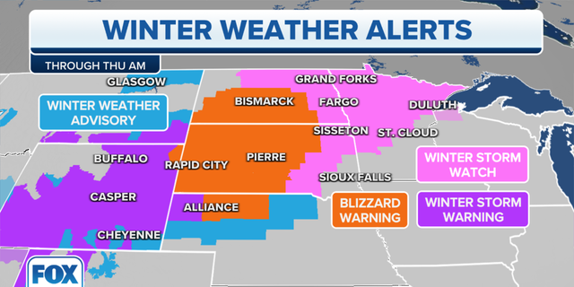 Northern Plains face blizzard warnings as possible ‘biggest snowstorm ...