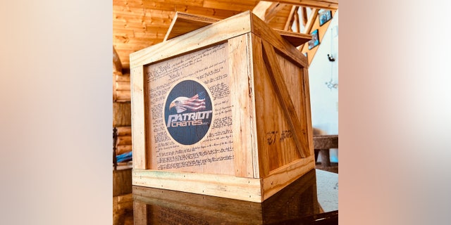 "The Woody" crates come with a crowbar to aid people in opening them.