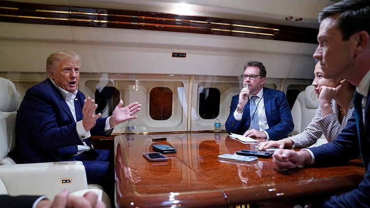Trump kicks NBC reporter off plane, slams network as ‘fake news:’ ‘Get him out of here’ Trump kicks NBC reporter off plane, slams network as ‘fake news:’ ‘Get him out of here’