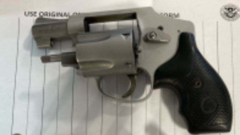 Handgun detected at airport