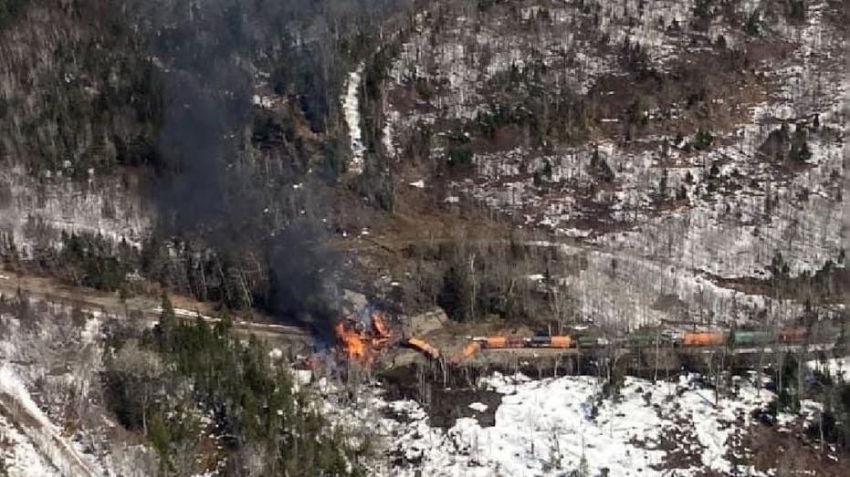 Train carrying hazardous materials derails in rural Maine, residents warned to ‘stay clear’