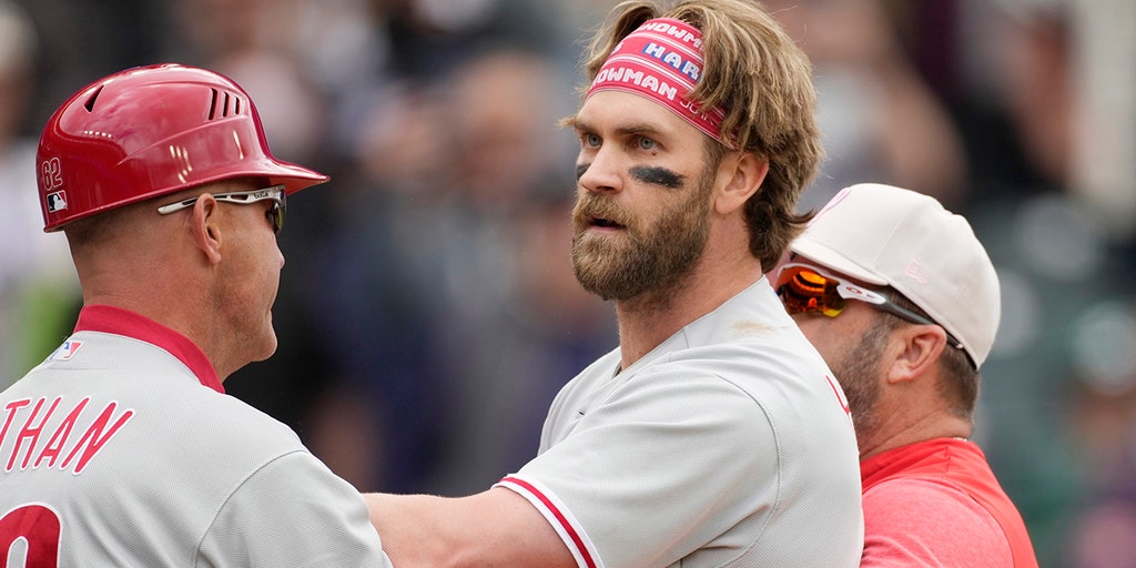 Bryce Harper shaves beard after BP and slugs home run; benches