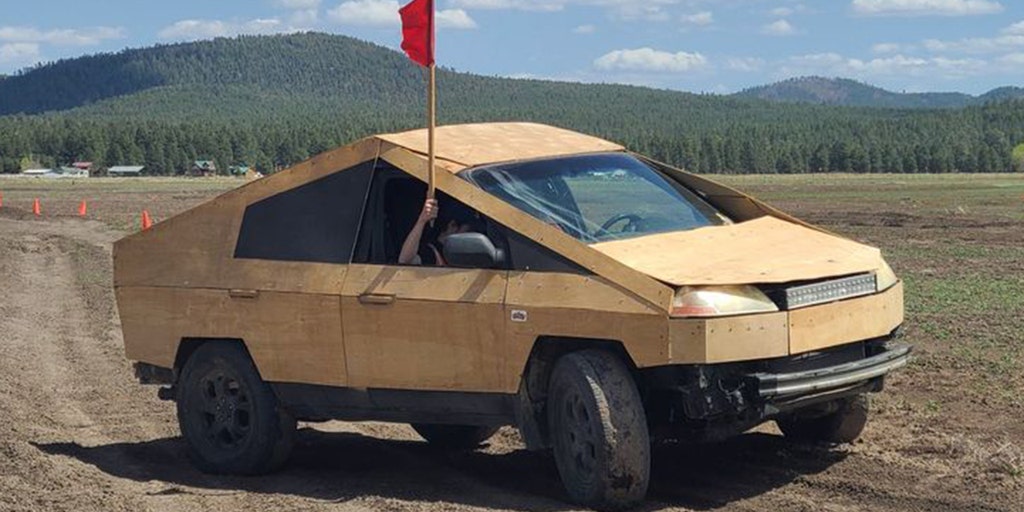 Famous wooden 'Plybertruck' Tesla parody on sale - Vimarsana News