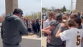Michigan teacher brought to tears as students, family surprise him after final round of chemo