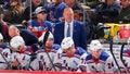 Gerard Gallant head coach of the New York Rangers behind the bench during Game One of the First Round of the 2023 Stanley Cup Playoffs against the New Jersey Devils at the Prudential Center on April 18, 2023 in Newark, New Jersey.