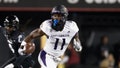 East Carolina Pirates wide receiver Isaiah Winstead (11) carries the ball during the game against the East Carolina Pirates and the Cincinnati Bearcats on November 11, 2022, at Nippert Stadium in Cincinnati, OH.