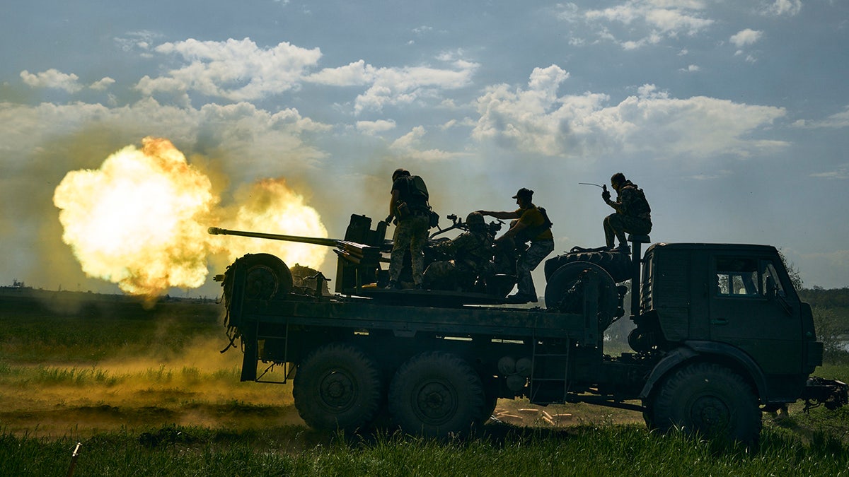 Cannon in Bakhmut, Ukraine