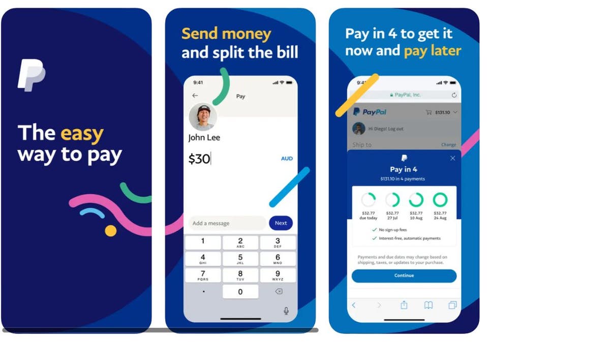 Advertisement for the PayPal app.
