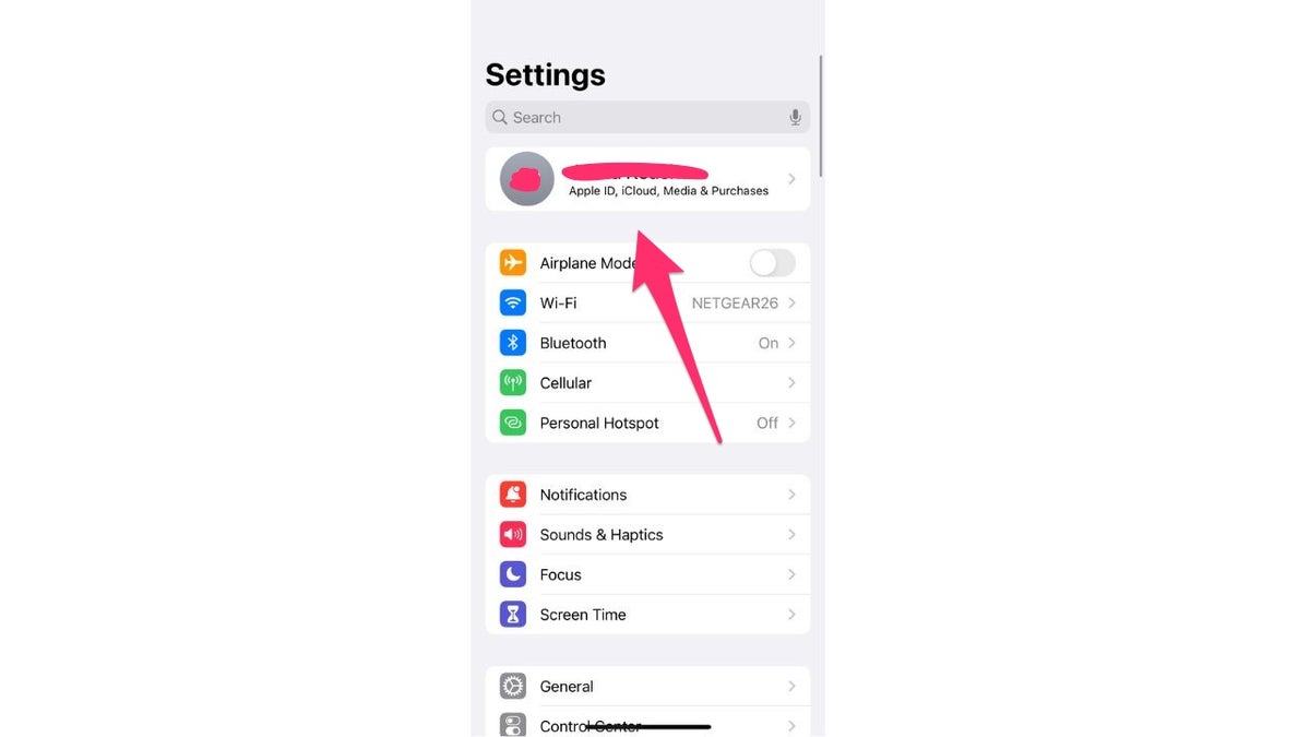 iphone settings name