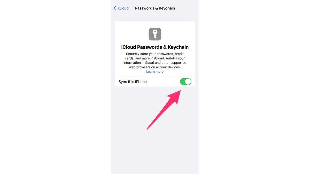 iphone keychain screenshot