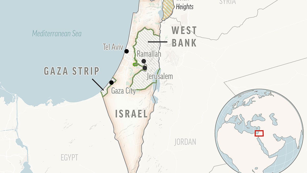 map of israel