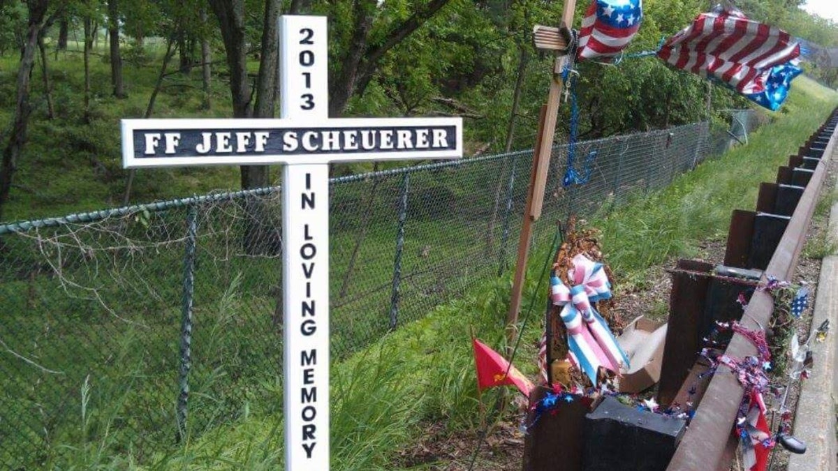Jeffrey Scheuerer road memorial