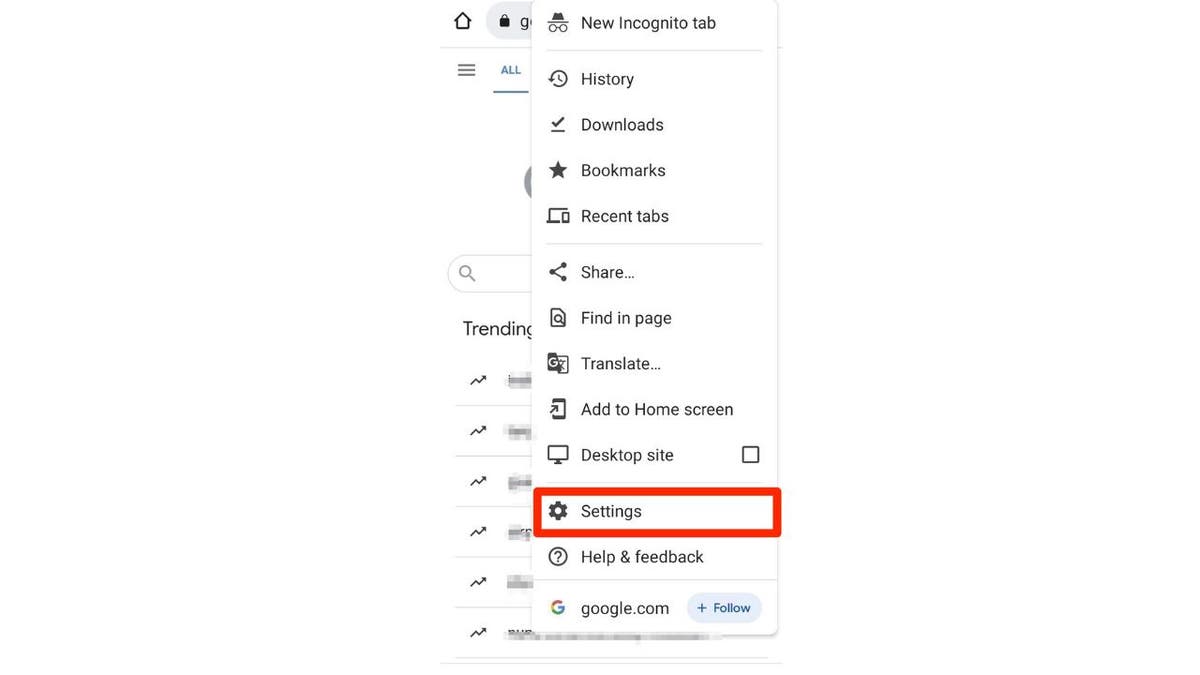 Google Chrome Settings