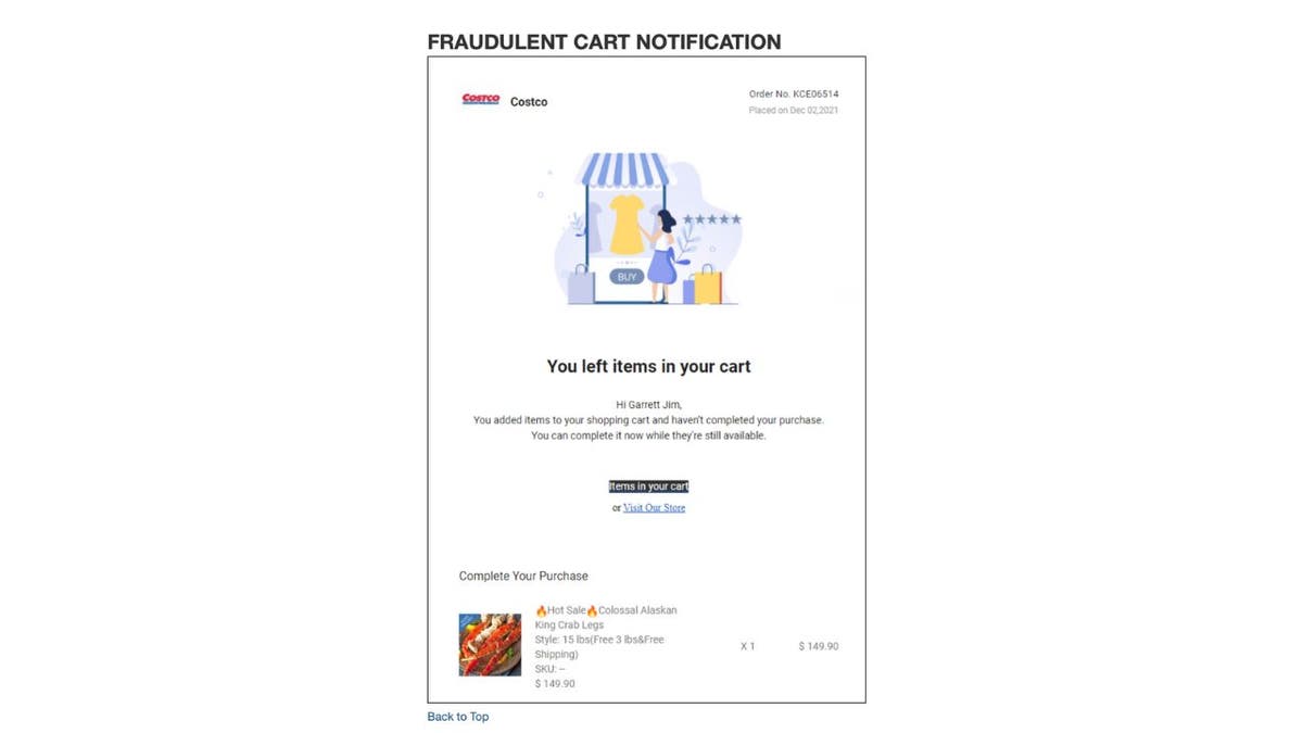 Beware of false cart notifications