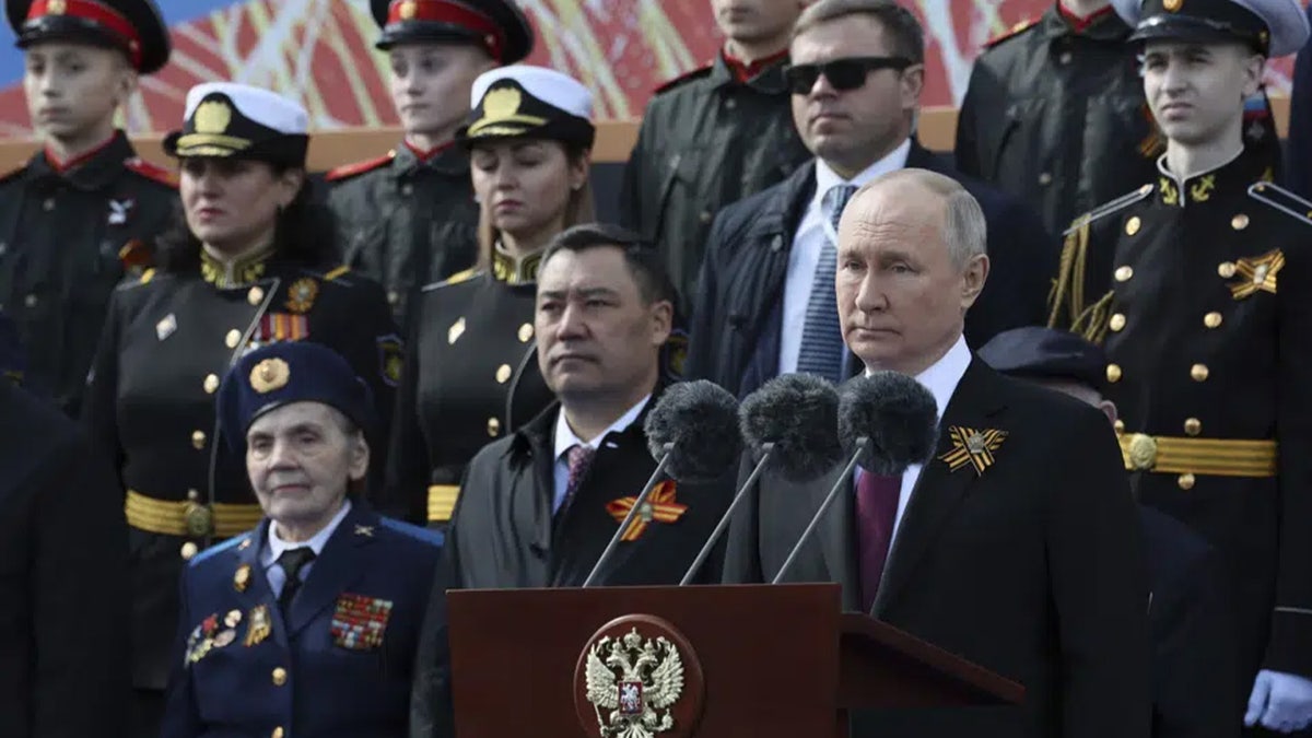 Vladimir Putin gives speech